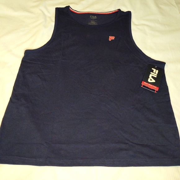 Fila Men's Sleepwear Navy Blue Tank Top Size Large - Picture 2 of 7